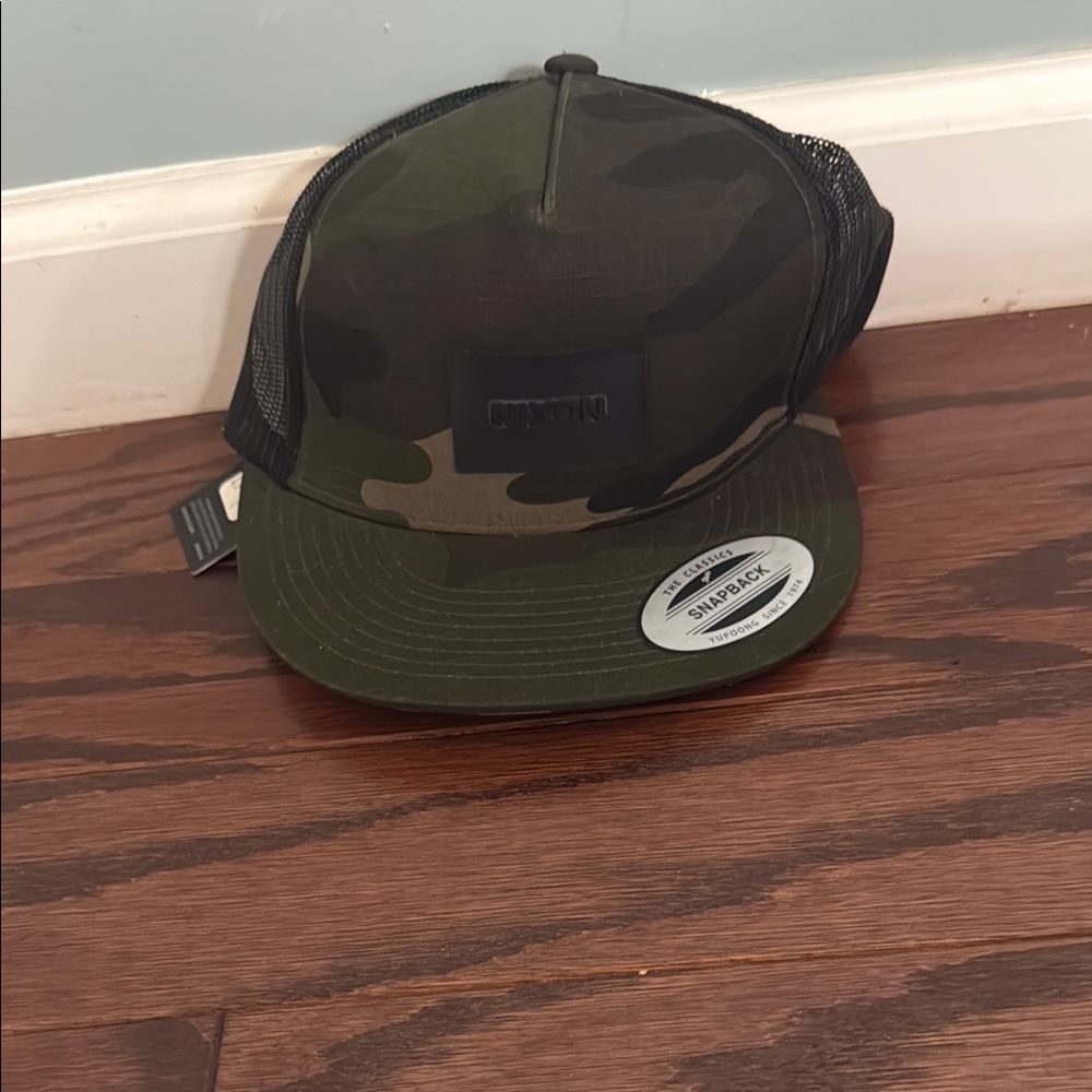 Nixon Camo Snapback Cap NWT